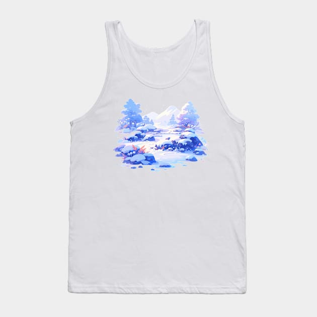 A small hill covered with snow Tank Top by DemoArtMode